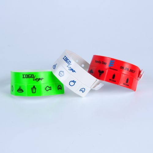 wristbands with tabs